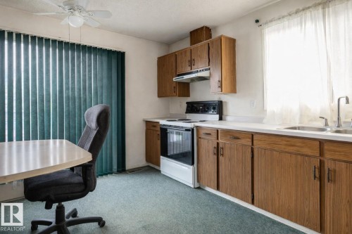 3704 134 Avenue, Edmonton, AB - Indoor Photo Showing Kitchen With Double Sink