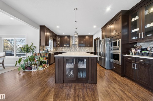 3 Shorewood Crescent, Leduc, AB - Indoor Photo Showing Kitchen With Upgraded Kitchen