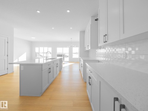 6957 176A Avenue, Edmonton, AB - Indoor Photo Showing Kitchen With Upgraded Kitchen