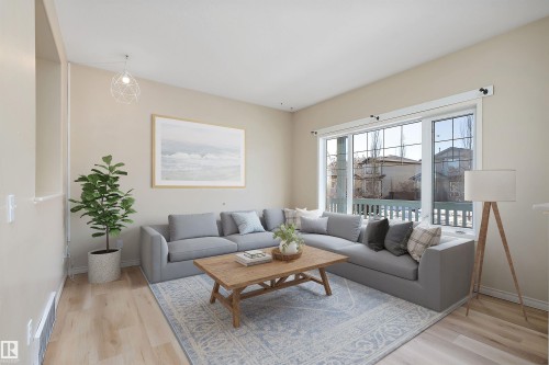 54 Birchglen Crescent, Leduc, AB - Indoor Photo Showing Living Room