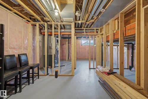 View of below grade area - 2577 Coughlan Road, Edmonton, AB - Indoor Photo Showing Basement