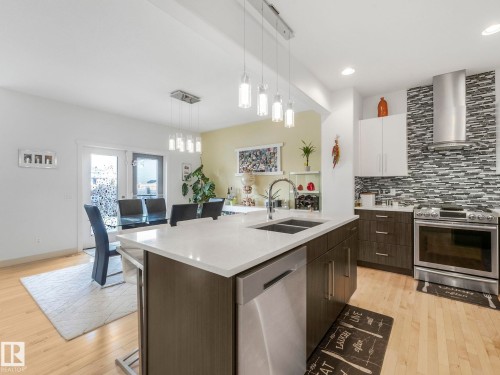 22522 98A Avenue, Edmonton, AB - Indoor Photo Showing Kitchen With Double Sink With Upgraded Kitchen