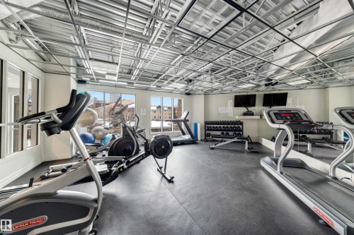 906 10142 111 Street, Edmonton, AB - Indoor Photo Showing Gym Room