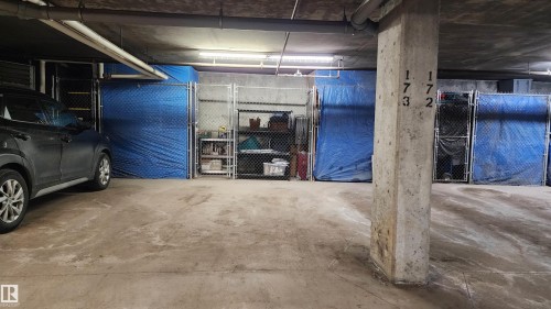 Underground Heated - 105 2503 Hanna Crescent, Edmonton, AB - Indoor Photo Showing Garage