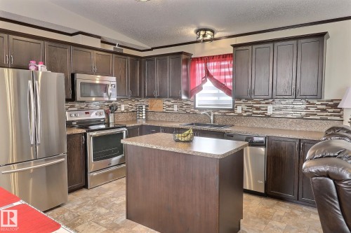 307 Evergreen Park, Edmonton, AB - Indoor Photo Showing Kitchen With Stainless Steel Kitchen
