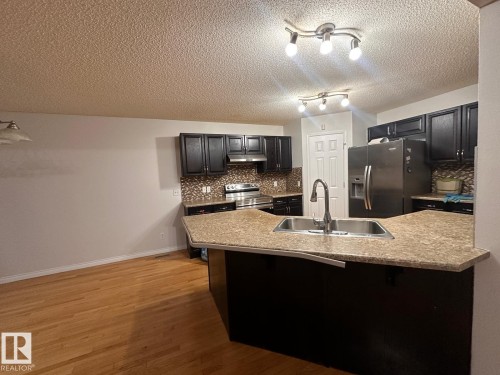 1569 37A Avenue, Edmonton, AB - Indoor Photo Showing Kitchen With Double Sink