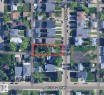 Aerial map of property and surrounding area with property boundaries highlighted - 10316 160 Street, Edmonton, AB 