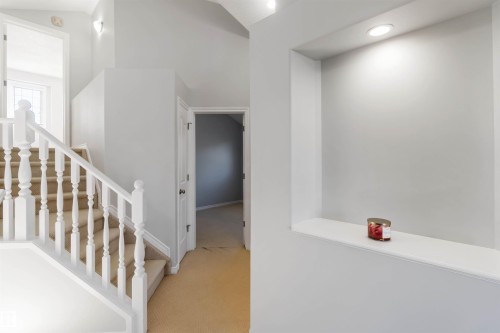 Stairs with carpet flooring - 20604 48 Avenue, Edmonton, AB - Indoor Photo Showing Other Room