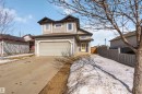 View of front facade featuring driveway and a garage - 20604 48 Avenue, Edmonton, AB  - Outdoor 