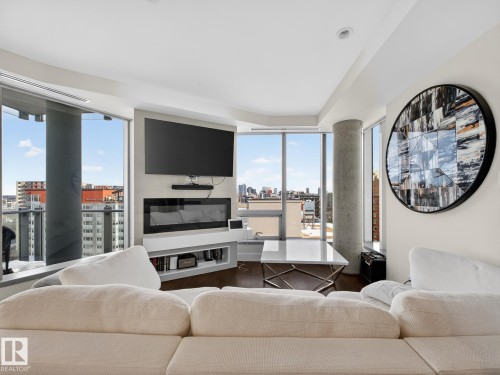 1401 11969 Jasper Avenue, Edmonton, AB - Indoor Photo Showing Living Room