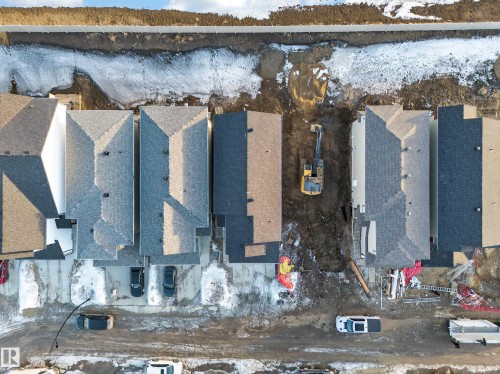 View of snowy aerial view - 20723 24 Avenue, Edmonton, AB - Outdoor
