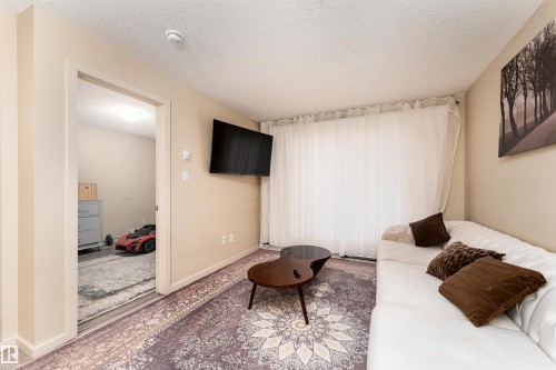 Living room featuring a textured ceiling - 205 340 Windermere Road, Edmonton, AB - Indoor Photo Showing Other Room