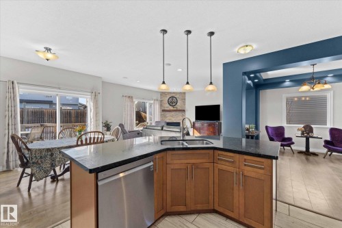 16 Silverstone Drive, Stony Plain, AB - Indoor Photo Showing Kitchen With Double Sink