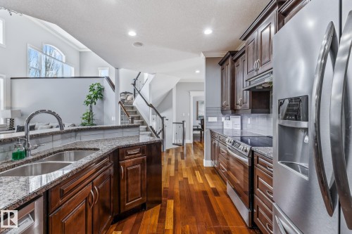 727 107A Street, Edmonton, AB - Indoor Photo Showing Kitchen With Double Sink With Upgraded Kitchen