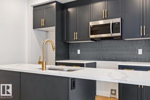 46 710 Mattson Drive, Edmonton, AB - Indoor Photo Showing Kitchen With Upgraded Kitchen