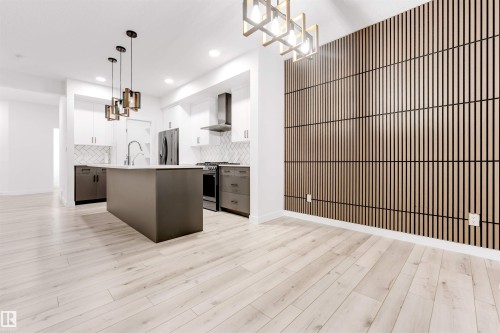 19135 22 Avenue, Edmonton, AB - Indoor Photo Showing Kitchen With Upgraded Kitchen