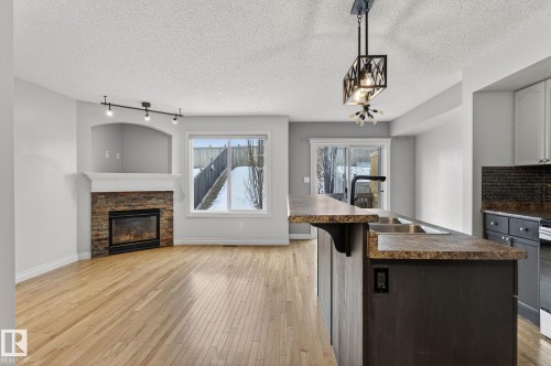95 Hartwick Loop, Spruce Grove, AB - Indoor With Fireplace