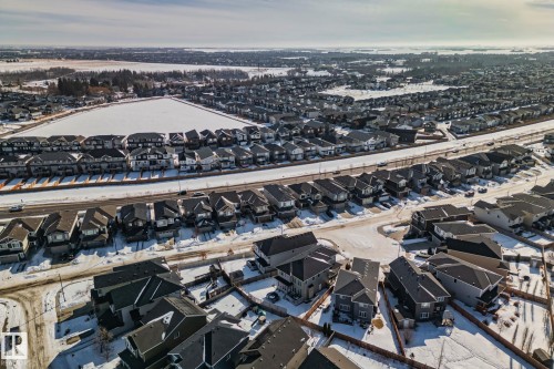 Aerial view of property's location with nearby suburban area - 1611 158 Street, Edmonton, AB - Outdoor With View