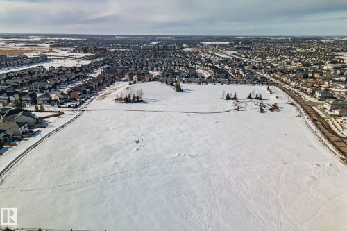 Aerial perspective of suburban area - 1611 158 Street, Edmonton, AB - Outdoor With View