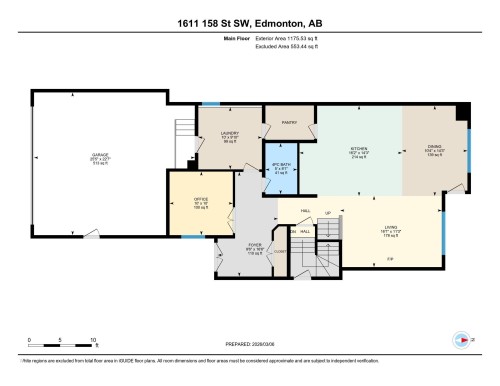 View of home floor plan - 1611 158 Street, Edmonton, AB - Other