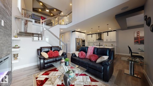 86 Mockingbird Crescent, Fort Saskatchewan, AB - Indoor Photo Showing Living Room