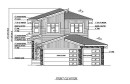 Architectural Drawing, Front Elevation. Illustrating the exterior design and dimensions of the property - 86 Mockingbird Crescent, Fort Saskatchewan, AB  - Other 