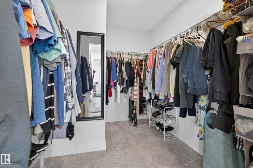 Walk in closet with light carpet - 9727 205 Street, Edmonton, AB - Indoor With Storage