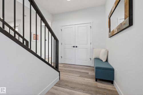 Stairs featuring wood finished floors - 9727 205 Street, Edmonton, AB - Indoor Photo Showing Other Room