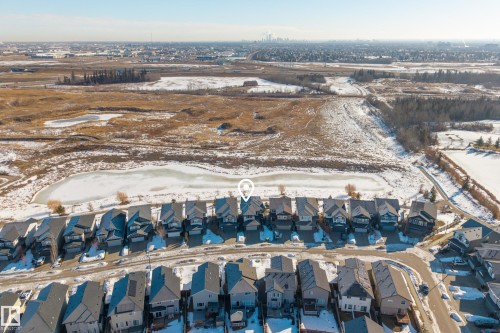 View of snowy aerial view - 9727 205 Street, Edmonton, AB - Outdoor With View
