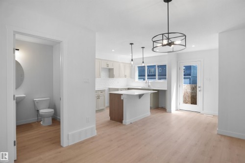 19457 22 Avenue, Edmonton, AB - Indoor Photo Showing Kitchen With Upgraded Kitchen