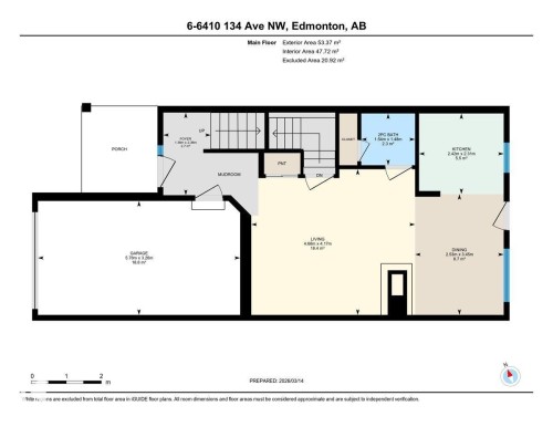 Floor plan - 6 6410 134 Avenue Nw, Edmonton, AB - Other
