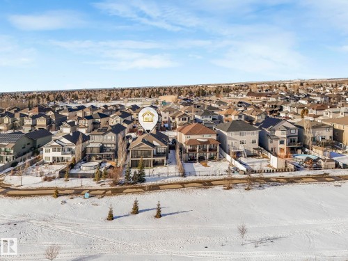 Aerial view of residential area - 117 Mcdowell Wynd, Leduc, AB - Outdoor With View