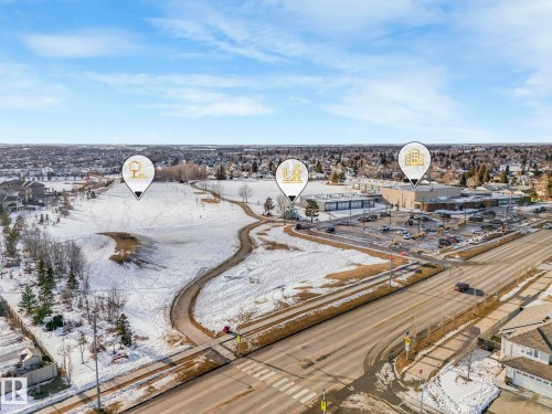 View of snowy aerial view - 117 Mcdowell Wynd, Leduc, AB - Outdoor With View
