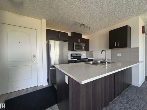 312 667 Watt Boulevard, Edmonton, AB - Indoor Photo Showing Kitchen With Double Sink
