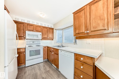 7809 116 Street, Edmonton, AB - Indoor Photo Showing Kitchen With Double Sink