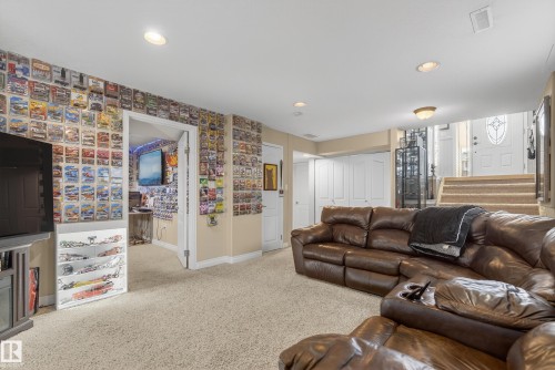3203 49 Street, Beaumont, AB - Indoor Photo Showing Living Room