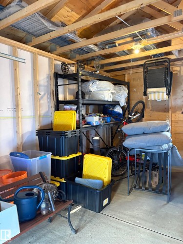View of storage room - 1275 Chappelle Boulevard, Edmonton, AB - Indoor Photo Showing Basement