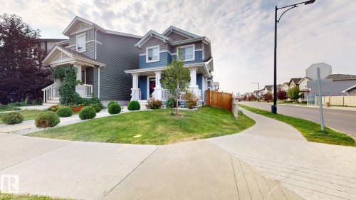 Craftsman-style house featuring a residential view and a porch - 1275 Chappelle Boulevard, Edmonton, AB - Outdoor With Facade