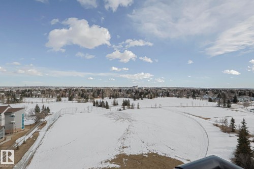View of snowy aerial view - 910 2755 109 Street, Edmonton, AB - Outdoor With View