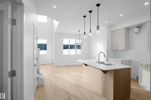 1535 11 Avenue, Edmonton, AB - Indoor Photo Showing Kitchen With Double Sink With Upgraded Kitchen