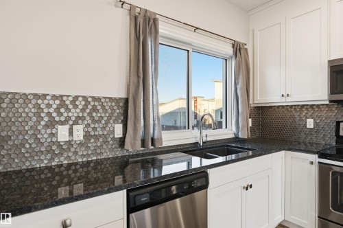10 804 Welsh Drive, Edmonton, AB - Indoor Photo Showing Kitchen With Double Sink With Upgraded Kitchen