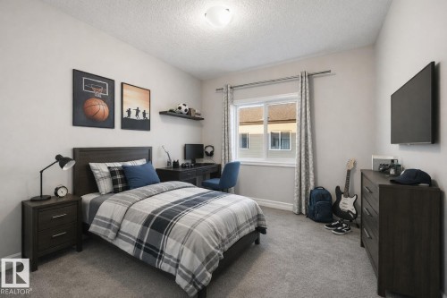 Virtually staged - 10 804 Welsh Drive, Edmonton, AB - Indoor Photo Showing Bedroom