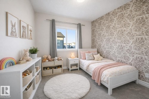 Virtually staged - 10 804 Welsh Drive, Edmonton, AB - Indoor Photo Showing Bedroom