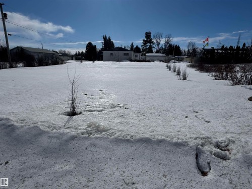 View of yard covered in snow - 4801 52 Avenue, Andrew, AB - Outdoor
