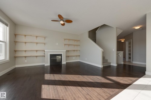 7473 Colonel Mewburn Road, Edmonton, AB - Indoor With Fireplace