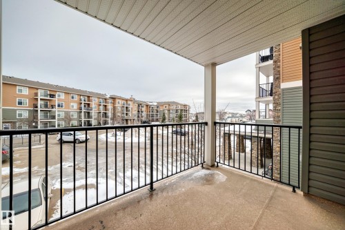 View of balcony - 229 6076 Schonsee Way, Edmonton, AB - Outdoor With Balcony With Exterior