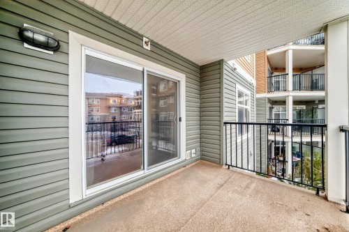 View of balcony - 229 6076 Schonsee Way, Edmonton, AB - Outdoor With Balcony With Exterior