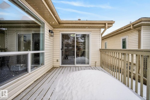 View of wooden terrace - 30 4 Heritage Way, St. Albert, AB - Outdoor With Deck Patio Veranda With Exterior