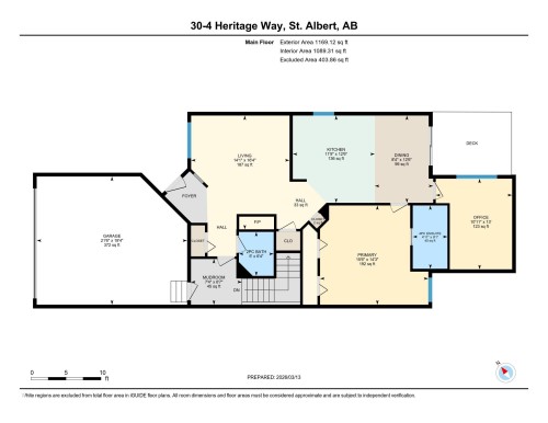 View of home floor plan - 30 4 Heritage Way, St. Albert, AB - Other