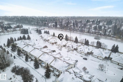View of snowy aerial view - 30 4 Heritage Way, St. Albert, AB - Outdoor With View